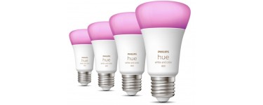Philips: 3 ampoules connectées Philips Hue pour le prix de 2