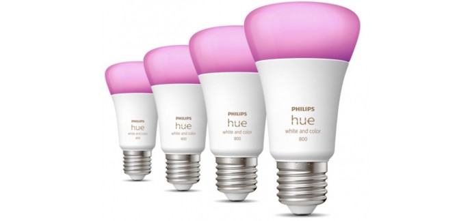 Philips: 3 ampoules connectées Philips Hue pour le prix de 2
