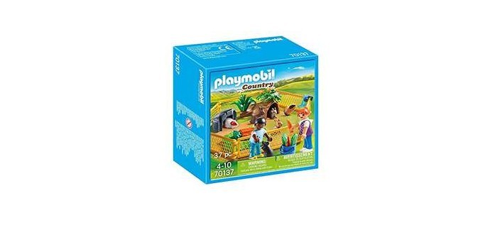 Amazon: Playmobil - Enfants avec Petits Animaux - 70137, 14.2 x 14.2 x 6.6 cm à 8,99€