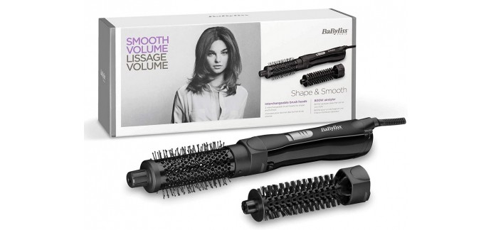 Amazon: Brosse Soufflante BaByliss AS82E Shape and Smooth à 19,99€