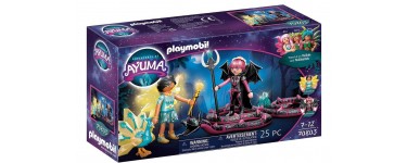Amazon: Playmobil Ayuma Crystal Fairy et Bat Fairy avec Animaux - 70803 à 11,56€