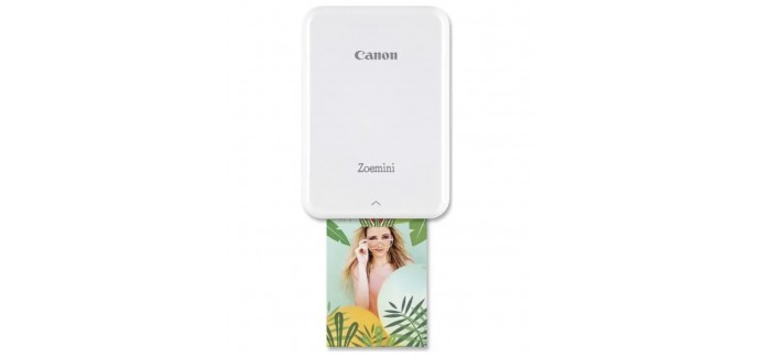 Auchan: Imprimante photo portable Canon ZOEMINI blanche + housse + 50 feuilles à 89€