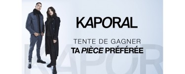 Kaporal Jeans: Chaque jour: 1 pièce Kaporal au choix homme ou femme à gagner