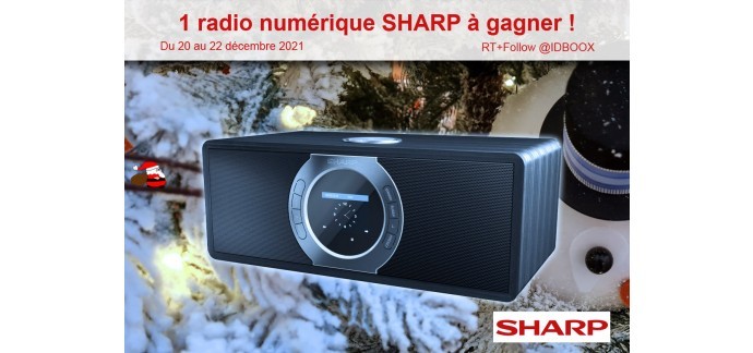 IDBOOX: 1 radio numérique Sharp à gagner