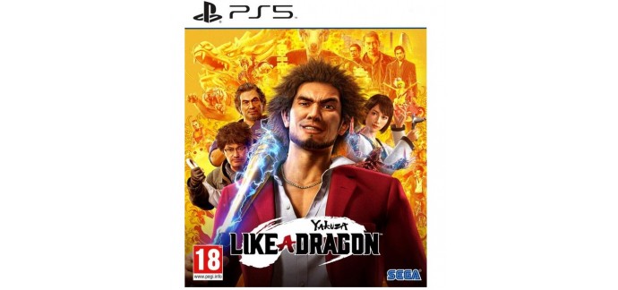 Amazon: Jeu Yakuza Like A Dragon sur PS5 à 24,56€