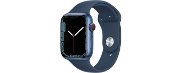 Rakuten: Apple Watch Series 7 (GPS + Cellular) - Boitier 45 mm Aluminium Bleu avec Bracelet Sport Bleu à 499€