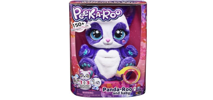 Amazon: Peluche Interactive Peek A Roo - Panda-Roo Et Bébé Mystère à 29,99€