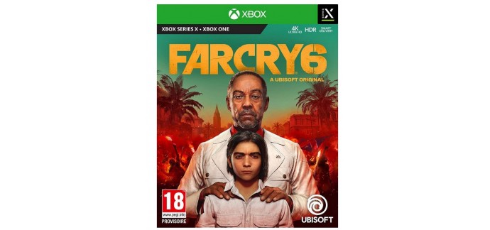Amazon: Jeu Far Cry 6 sur Xbox Series X à 18,48€