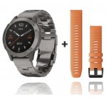 Ocarat: Montre connectée Fenix 6 Pro Sapphire Titane grise + bracelet orange à 599€