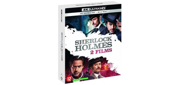 Amazon: Coffret 4K Ultra HD + Blu-Ray Sherlock Holmes 2 : Jeu d'ombres à 14,39€
