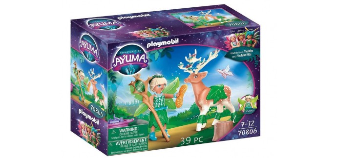 Amazon: Playmobil Ayuma Forest Fairy avec 1 renne - 70806 à 10,09€