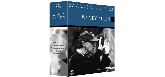 Amazon: Coffret Blu-Ray 5 films Woody Allen à 21,99€