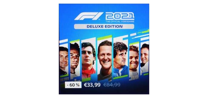 Playstation Store: Jeu F1 2021 Deluxe Édition sur PS4/PS5 (dématérialisé) à 33,99€