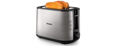 Amazon: Grille-pain Philips HD2650/90 en acier inoxydable à 38,99€