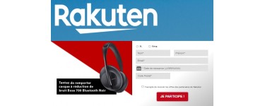 Rakuten: 1 casque à réduction de bruit Bose headphones 700 bluetooth Noir à gagner