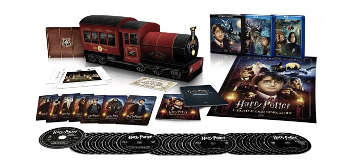 Cultura: Coffret blu-ray intégrales 8 films Harry Potter Edition Collector Poudlard Express à 83,99€