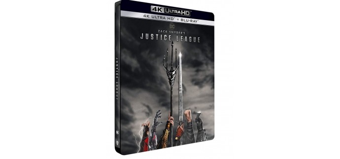 Amazon: Zack Snyder’s Justice League en 4K Ultra HD - Édition boîtier SteelBook à 20€
