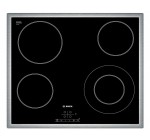 Amazon: Table de cuisson vitrocéramique Bosch PKF645B17E Serie 4 - 60cm, 4 foyers, Noir à 199€