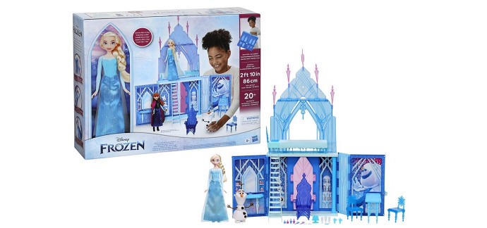 Amazon: Jouet Disney La Reine des Neiges 2 - Palais de glace d'Elsa à 35,46€