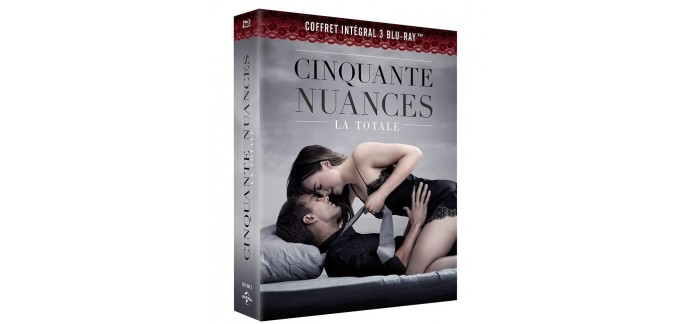 Amazon: Coffret Blu-Ray Cinquante Nuances - L'intégrale à 9,99€