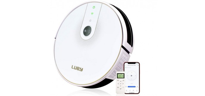 Amazon: Robot Aspirateur LUBY HI5 (Blanc) à 111,18€