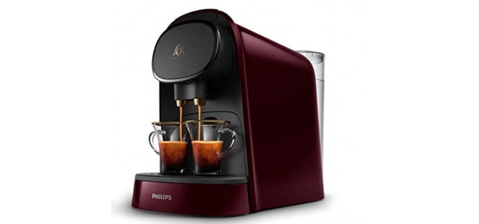 Amazon: Machine à café capsules Philips L'Or Barista LM8012/80 - 19bars, Rouge à 59,99€