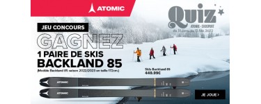 Ekosport: 1 paire de skis Backland en taille 172 cm (valeur 449 euros)