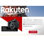 Rakuten: 1 appareil photo reflex Canon avec un objectif à gagner