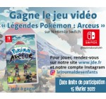 JDE: 5 jeux vidéo Switch "Légendes Pokémon : Arceus" à gagner