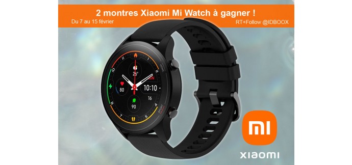 IDBOOX: 2 montres connectées Xiaomi Mi Watch à gagner