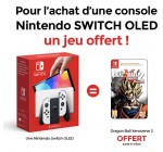 Micromania: 1 Nintendo Switch OLED blanche offerte = le jeu DRAGON BALL XENOVERSE 2 offert
