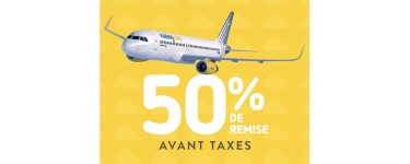 Vueling: 50% sur le prix du vol (hors taxes) pour 2 personnes pour un voyage entre le 1er et 31 mars