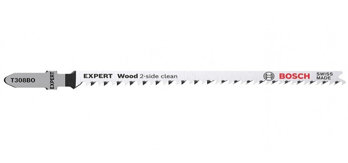 Amazon: Lot de 3 Lames de scie sauteuse Bosch Accessories Expert 'Wood 2-Side Clean' T 308 BO à 7,48€