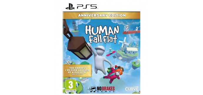 Amazon: Jeu Human Fall Flat Anniversary Edition sur PS5 à 16,59€