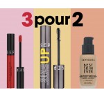 Sephora: 3 produits maquillage dans le panier = le moins cher offert