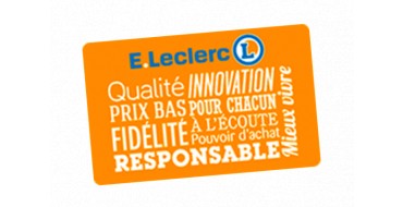 E.Leclerc: Tous les mercredi : jusqu'à 34% offerts en tickets sur une sélection de produits chaque semaine