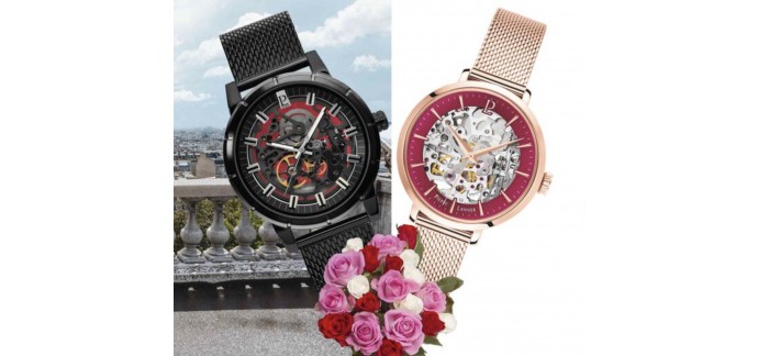 Histoire d'Or: 1 bouquet de fleurs offert pour tout achat d'une montre automatique homme ou femme Pierre Lannier