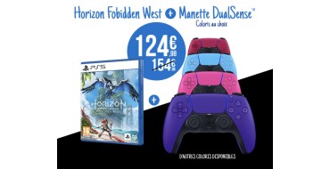 Micromania: Jeu Horizon Forbiden West sur PS5 + manette PS5 Dualsense à 124,98€