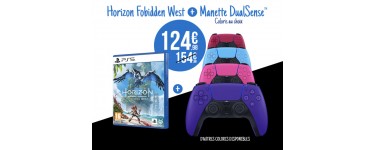 Micromania: Jeu Horizon Forbiden West sur PS5 + manette PS5 Dualsense à 124,98€