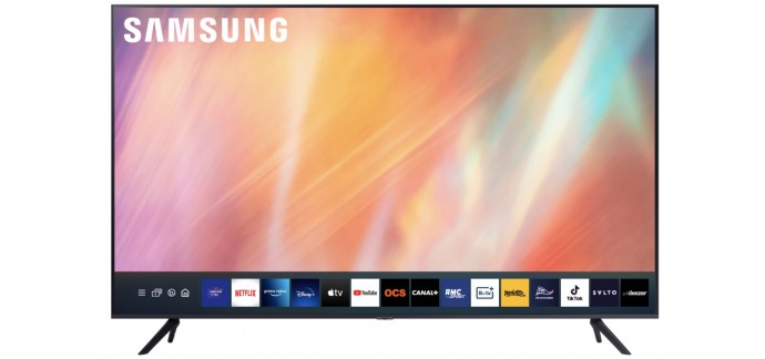 Darty: TV LED SAMSUNG 75' (189cm) UHD - 4K UE75AU7175 à 810€ (dont 89,99€ via ODR)
