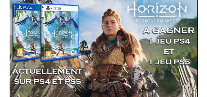 Ciné Média: 2 jeux vidéo "Horizon : Forbidden West" sur PS4 et PS5 à gagner