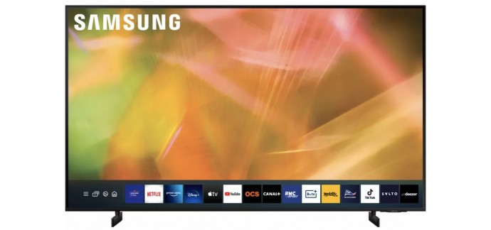 Boulanger: TV LED Samsung 65' 4K UHD UE65AU8005 2021 à 597,55€ (dont 66,4€ via ODR)