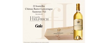 Gala: 33 bouteilles de vin à gagner