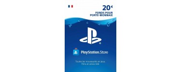 Eneba: Carte PlayStation Network de 20€ (dématérialisée) à 16,39€