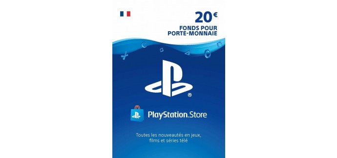 Eneba: Carte PlayStation Network de 20€ (dématérialisée) à 16,39€