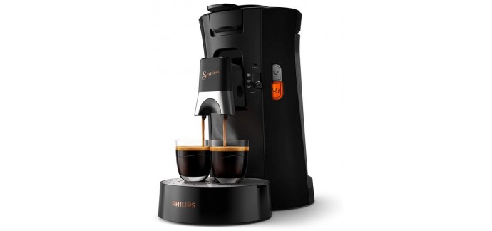 Amazon: Machine à Café à Dosettes Philips CSA240/61 SENSEO Select Eco à 59,99€