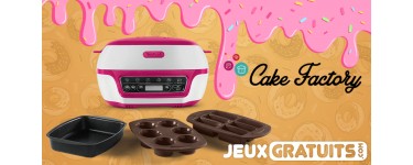 Jeux-Gratuits.com: 1 appareil culinaire Cake Factory Tefal à gagner