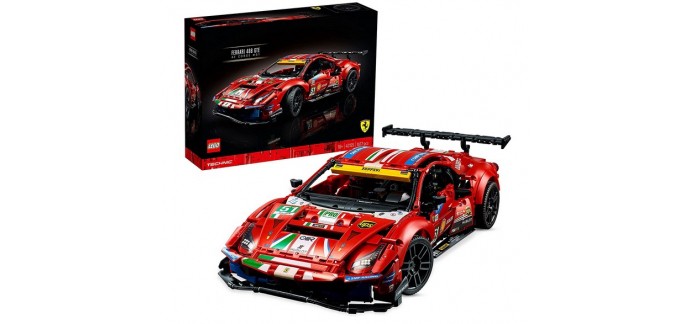 Amazon: LEGO Technic Ferrari 488 GTE « AF Corse #51 » - 42125 à 124,99€