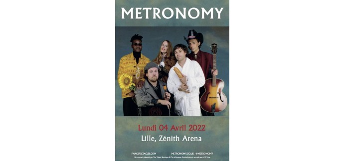 Lille la Nuit: 2 lots de 2 invitations pour le concert de Metronomy le 04 avril à Lille à gagner