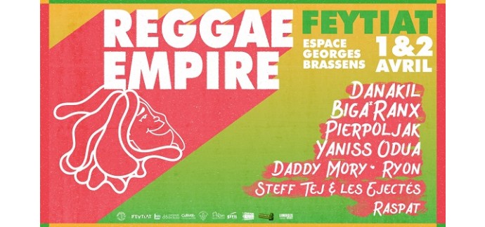 La Grosse Radio: 2 lots de 2 pass 2 jours pour le festival "Reggae Empire" les 1er et 2 avril à Feytiat à gagner